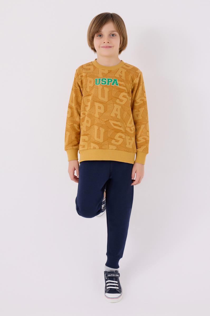 Erkek Çocuk Hardal Pijama Takımı