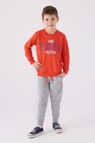 Erkek Çocuk Nar Çiçeği Pijama Takımı
