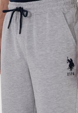 Erkek Gri Melanj Örme Şort - 50298039029