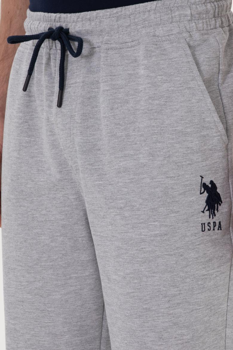 Erkek Gri Melanj Örme Şort - 50298039029