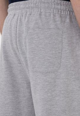 Erkek Gri Melanj Örme Şort - 50298039029