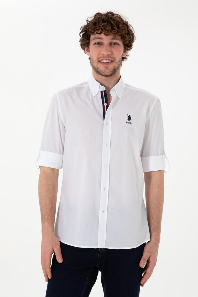 Erkek Beyaz Uzun Kollu Gömlek