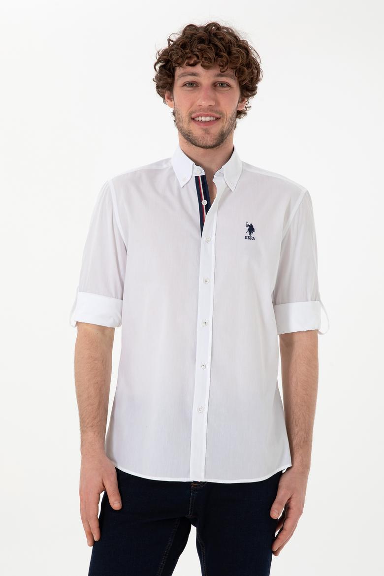 Erkek Beyaz Uzun Kollu Gömlek