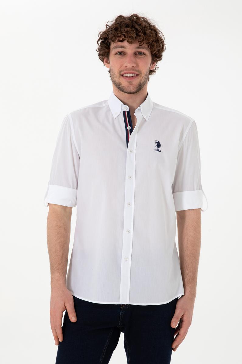 Erkek Beyaz Uzun Kollu Gömlek