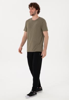 Erkek Slim Fit Lastikli Paça Siyah Eşofman Altı - 50298047009