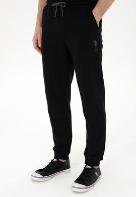 Erkek Slim Fit Lastikli Paça Siyah Eşofman Altı - 50298047009