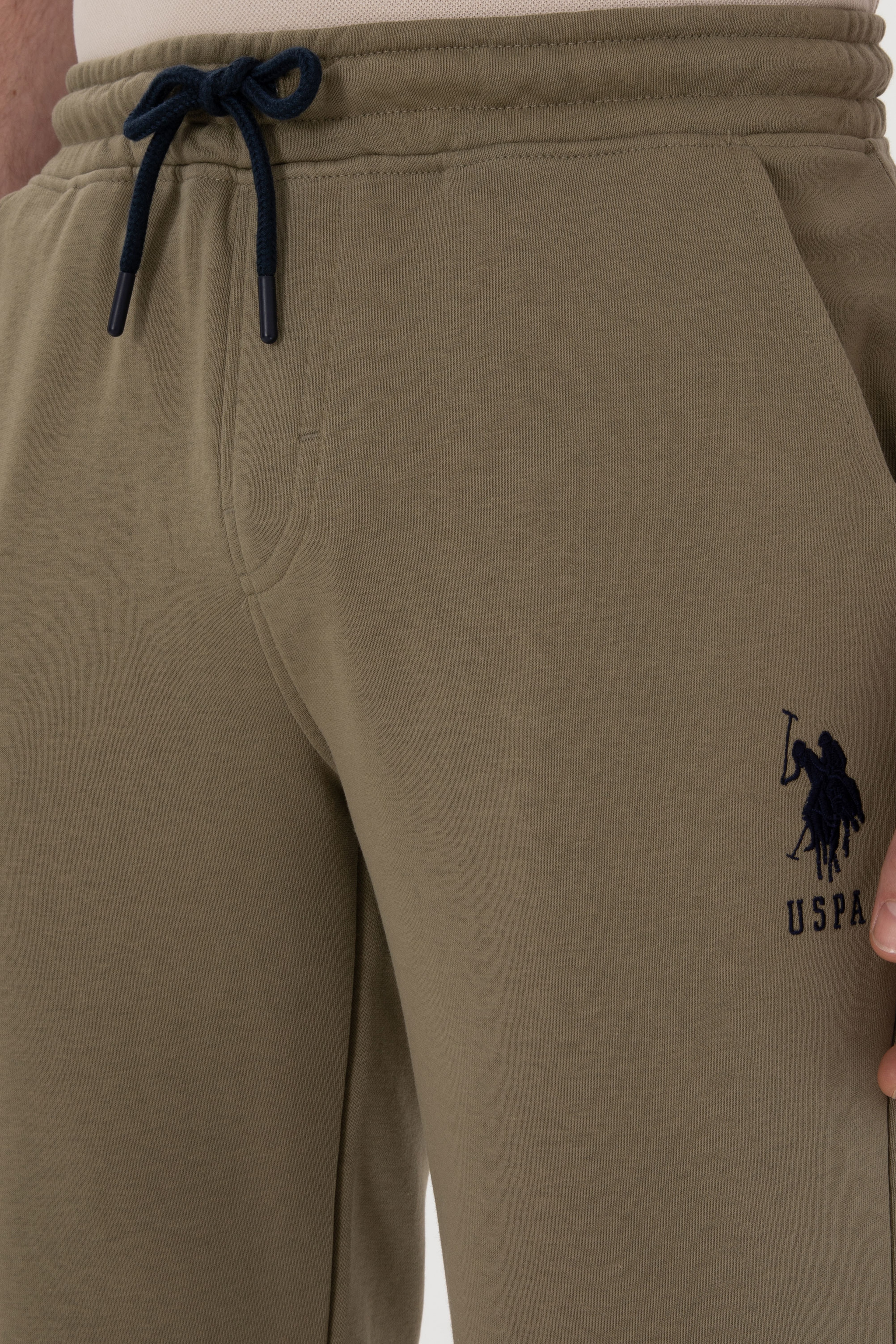 Erkek Slim Fit Lastikli Paça Vizon Eşofman Altı