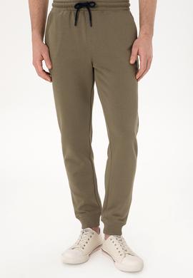 Erkek Slim Fit Lastikli Paça Vizon Eşofman Altı - 50298047149