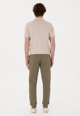 Erkek Slim Fit Lastikli Paça Vizon Eşofman Altı - 50298047149