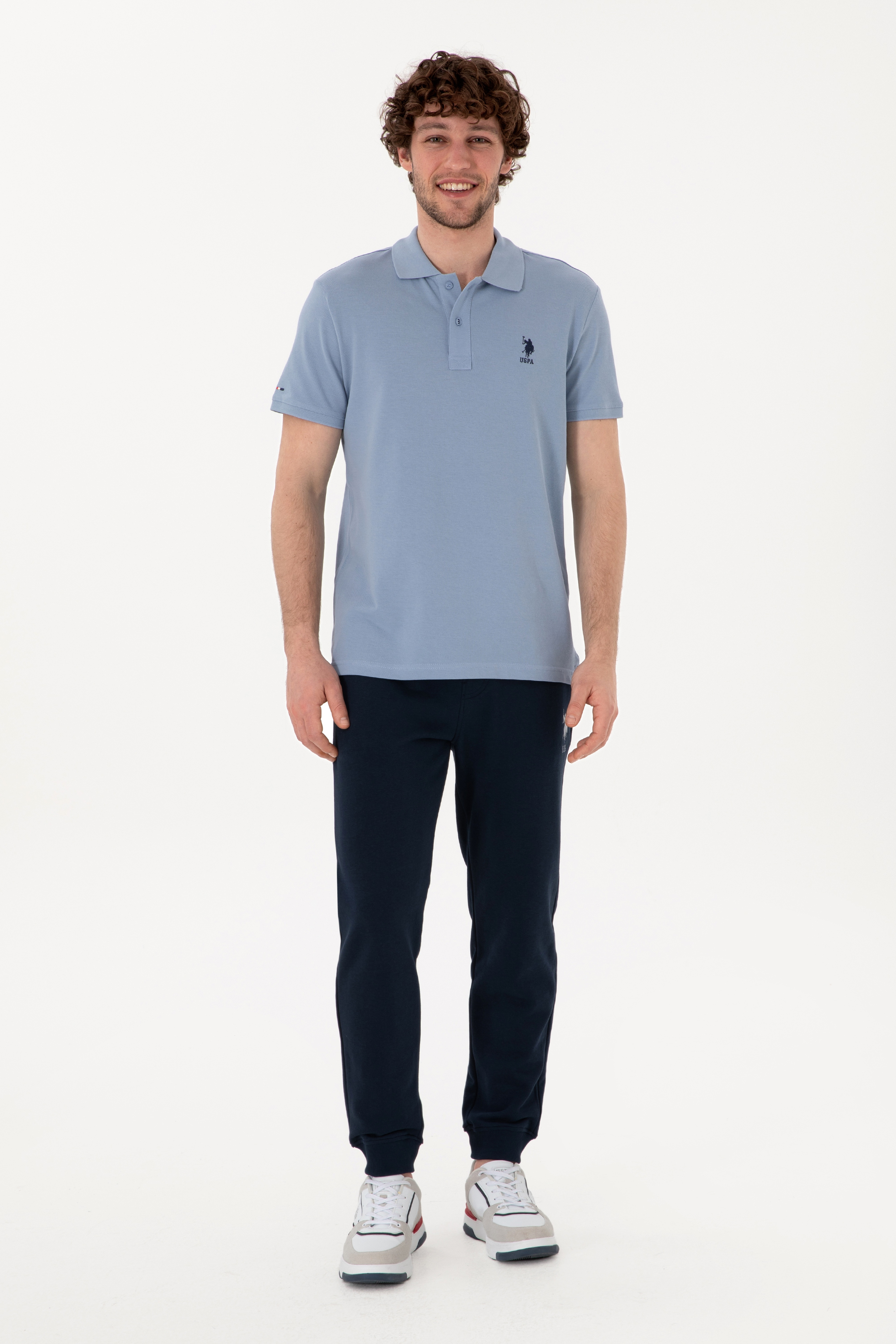 Erkek Slim Fit Lastikli Paça Lacivert Eşofman Altı - Image 3