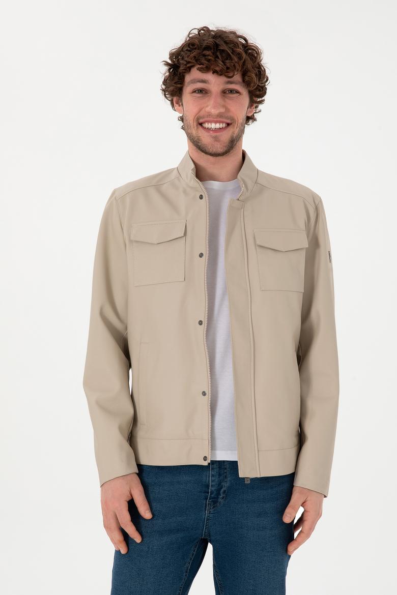 Erkek Taş Deri Ceket