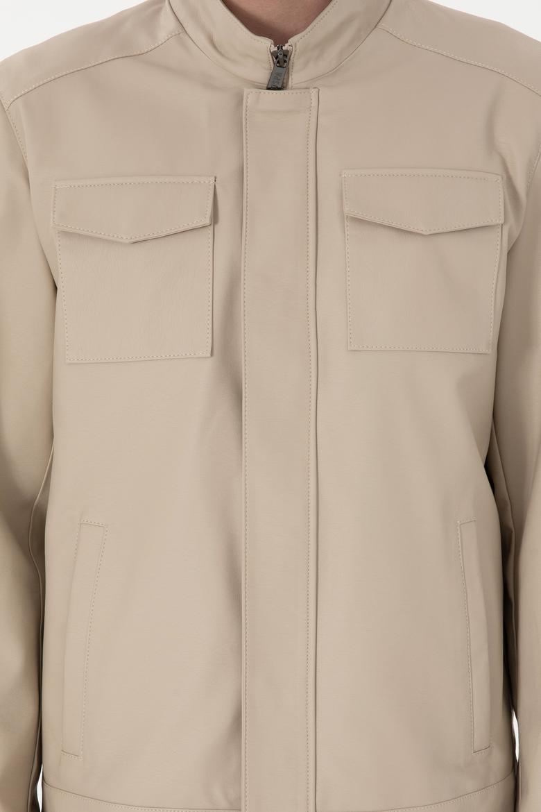 Erkek Taş Deri Ceket - 50307417020