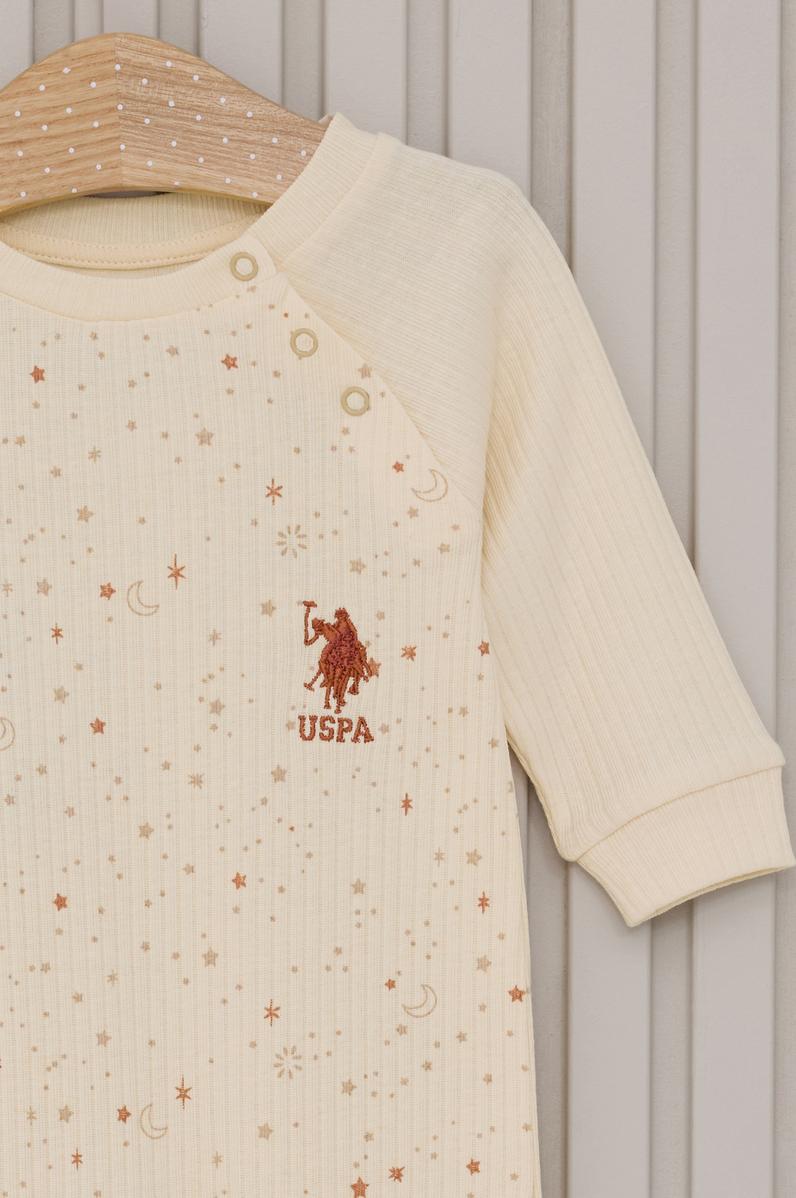 Kız Bebek Krem Tulum