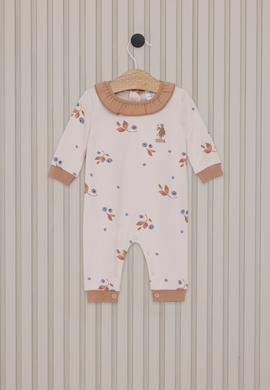 Kız Bebek Krem Fırfır Yaka Tulum - 50315426001