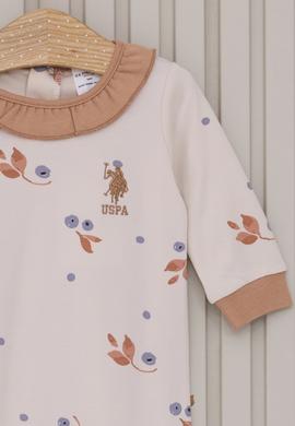 Kız Bebek Krem Fırfır Yaka Tulum - 50315426001