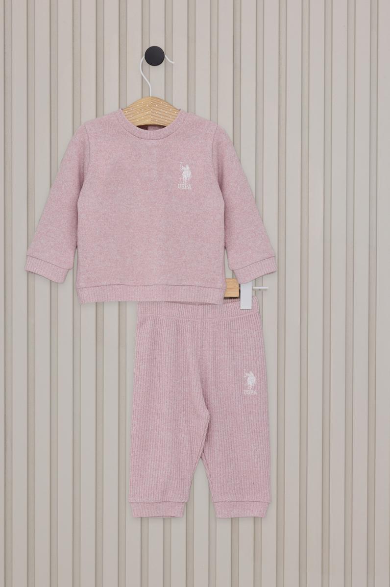 Kız Bebek Pembe Pijama Takımı