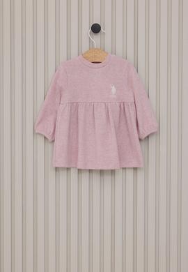 Kız Bebek Pembe Örme Elbise - 50315418002