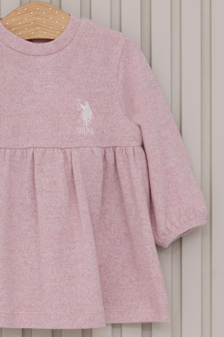 Kız Bebek Pembe Örme Elbise - 50315418002