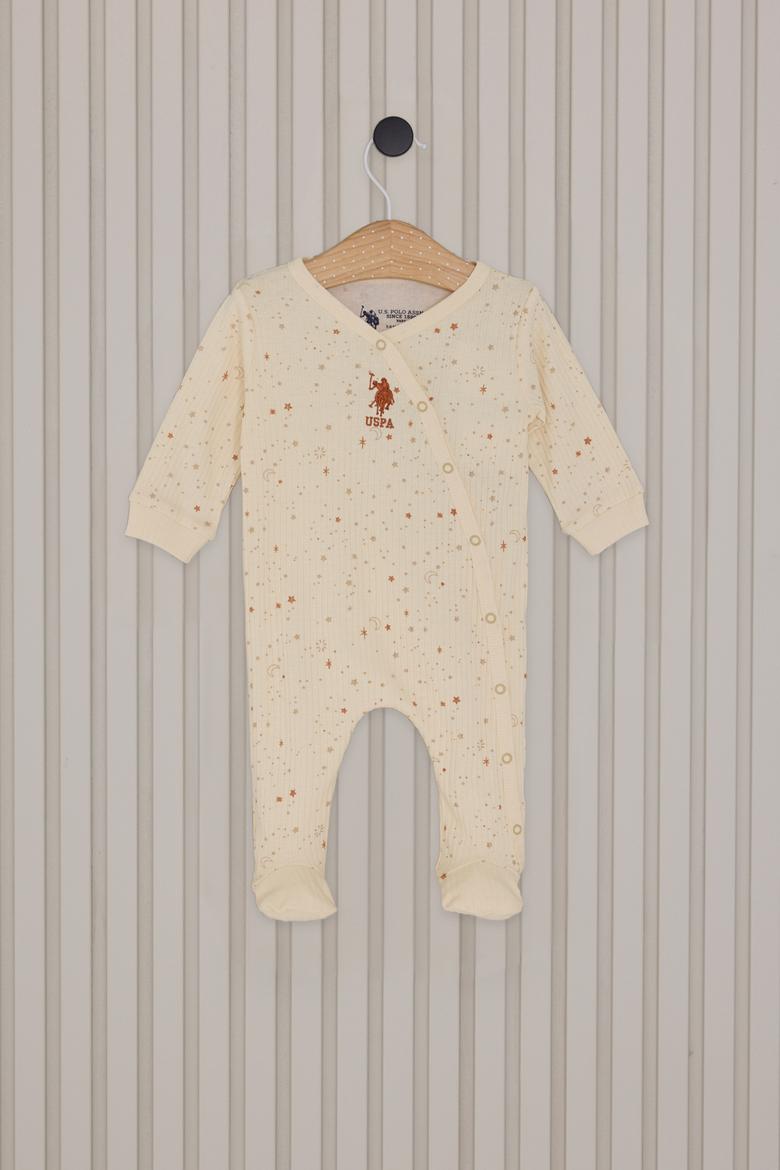 Kız Bebek Krem Tulum