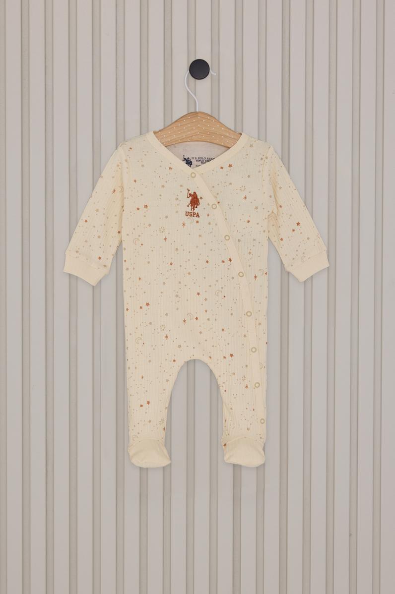 Kız Bebek Krem Tulum