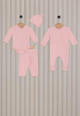 Kız Bebek Açık Pembe Hastane Çıkışı 4'lü Set - 50315434001