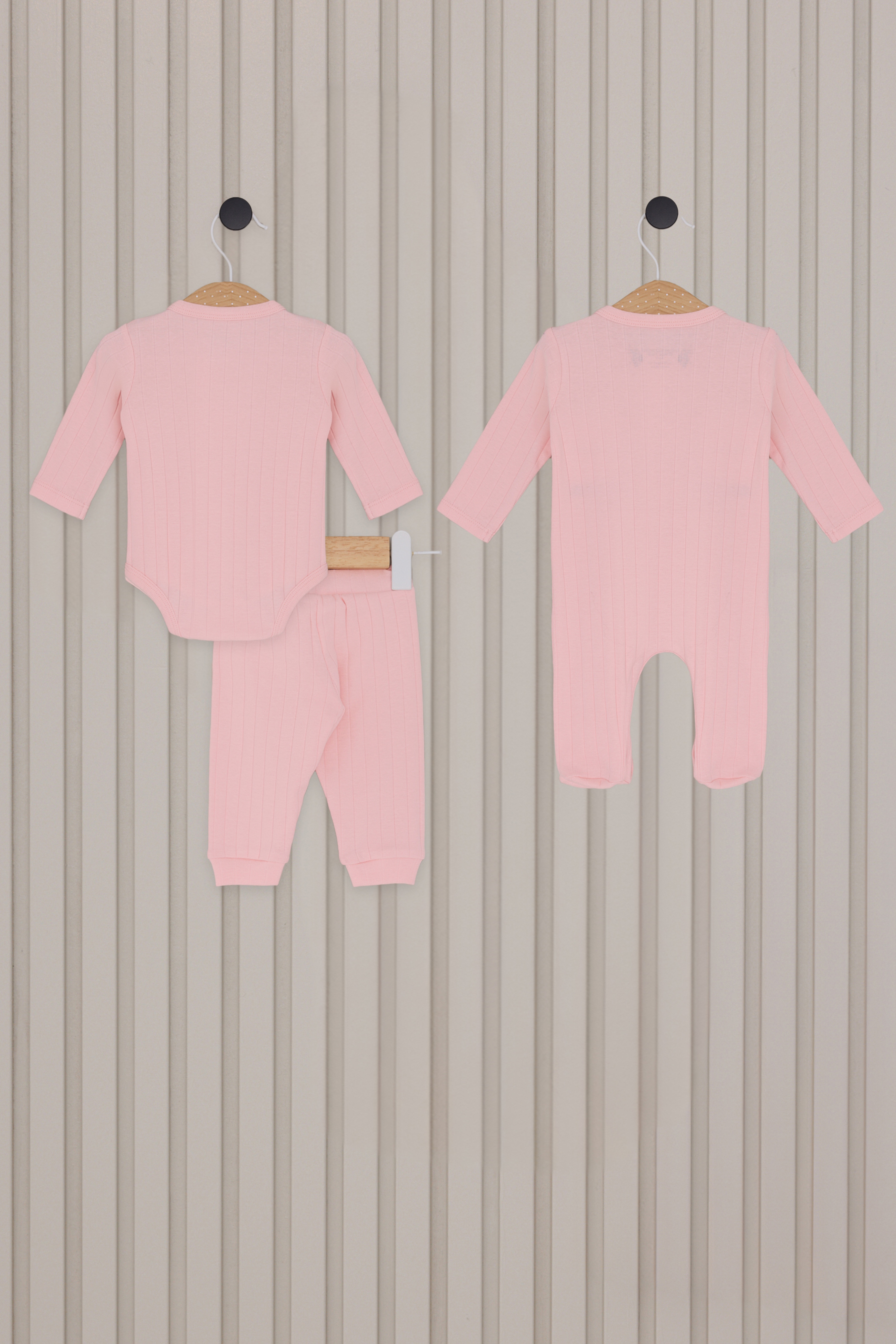 Kız Bebek Açık Pembe Hastane Çıkışı 4'lü Set - Image 2