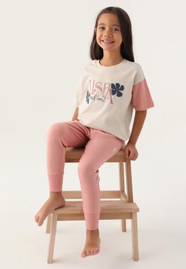 Kız Çocuk Bej Pijama Takımı - 50290950012