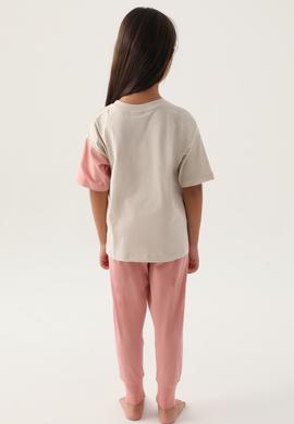 Kız Çocuk Bej Pijama Takımı - 50290950012