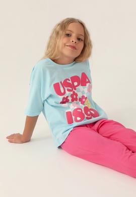 Kız Çocuk Açık Mavi Alt Üst Takım - 50290947013