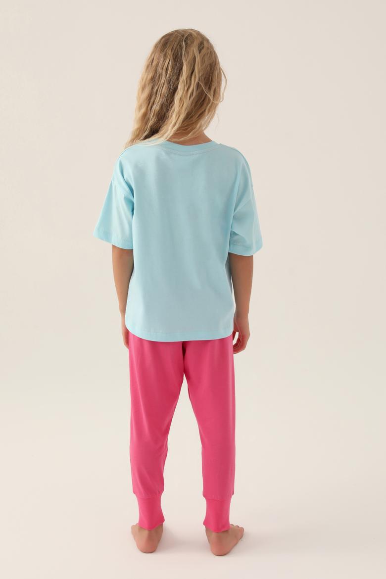 Kız Çocuk Açık Mavi Alt Üst Takım - 50290947013