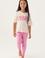 Kız Çocuk Pembe Pijama Takımı