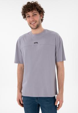 Erkek Comfort Fit Bisiklet Yaka Gri Tişört - 50306017077