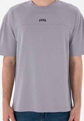 Erkek Comfort Fit Bisiklet Yaka Gri Tişört - 50306017077