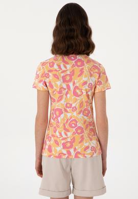 Kadın Pembe Polo Yaka Tişört - 50299537013