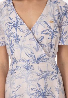 Kadın Mavi Midi Boy Dokuma Elbise - 50305490003