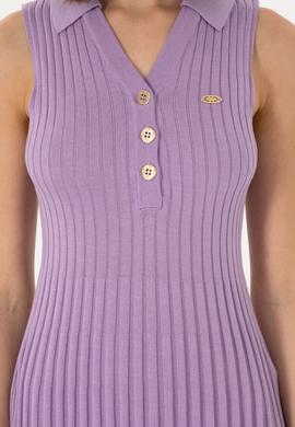 Kadın Lila Mini Boy Triko Elbise - 50299466008