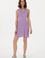 Kadın Lila Mini Boy Triko Elbise
