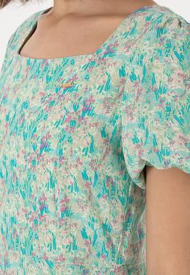 Kadın Su Yeşili Maxi Boy Dokuma Elbise - 50299174010