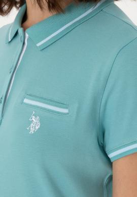 Kadın Mint Polo Yaka Tişört - 50280039049