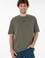 Erkek Comfort Fit Bisiklet Yaka Haki Tişört