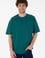 Erkek Long Fit Bisiklet Yaka Koyu Yeşil Basic Tişört