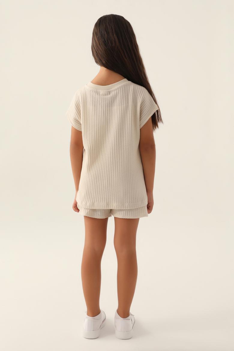 Kız Çocuk Bej Pijama Takımı - 50294018005