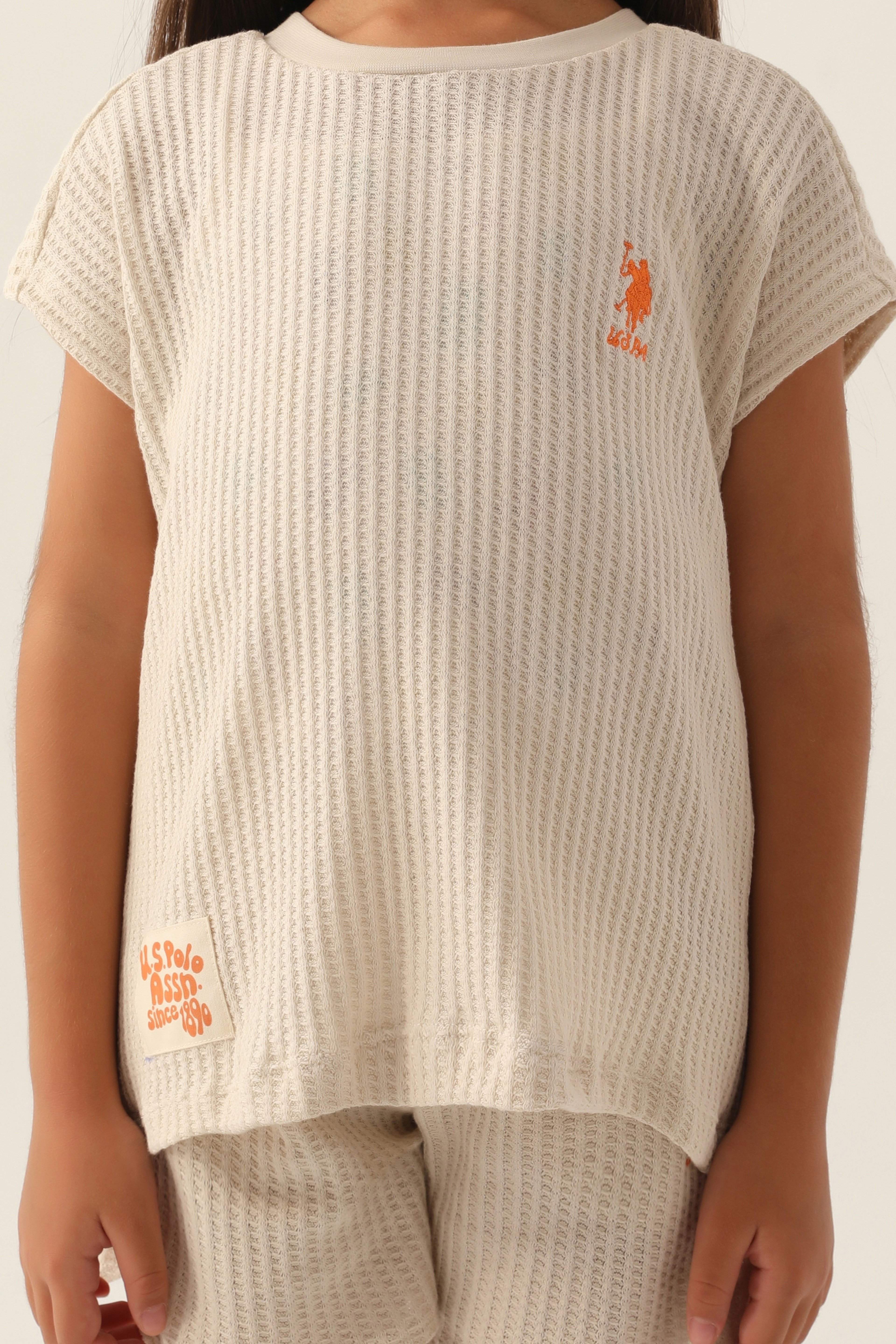 Kız Çocuk Bej Pijama Takımı - Image 5