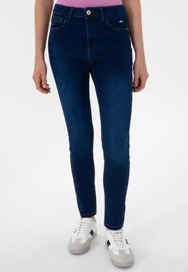 Kadın Mavi Skinny High Waist Fit Jean Pantolon - 50297558015