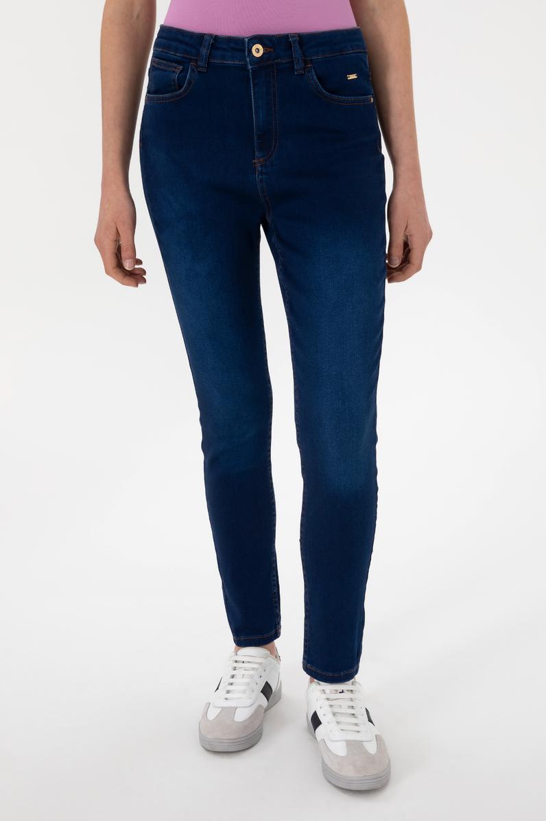 Kadın Mavi Skinny High Waist Fit Jean Pantolon