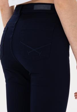 Kadın Lacivert Toothpick Fit Kanvas Pantolon - 50309087014