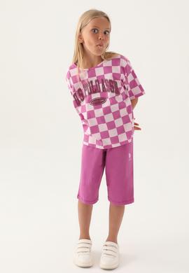 Kız Çocuk Menekşe Capri Alt Üst Takım - 50315399009