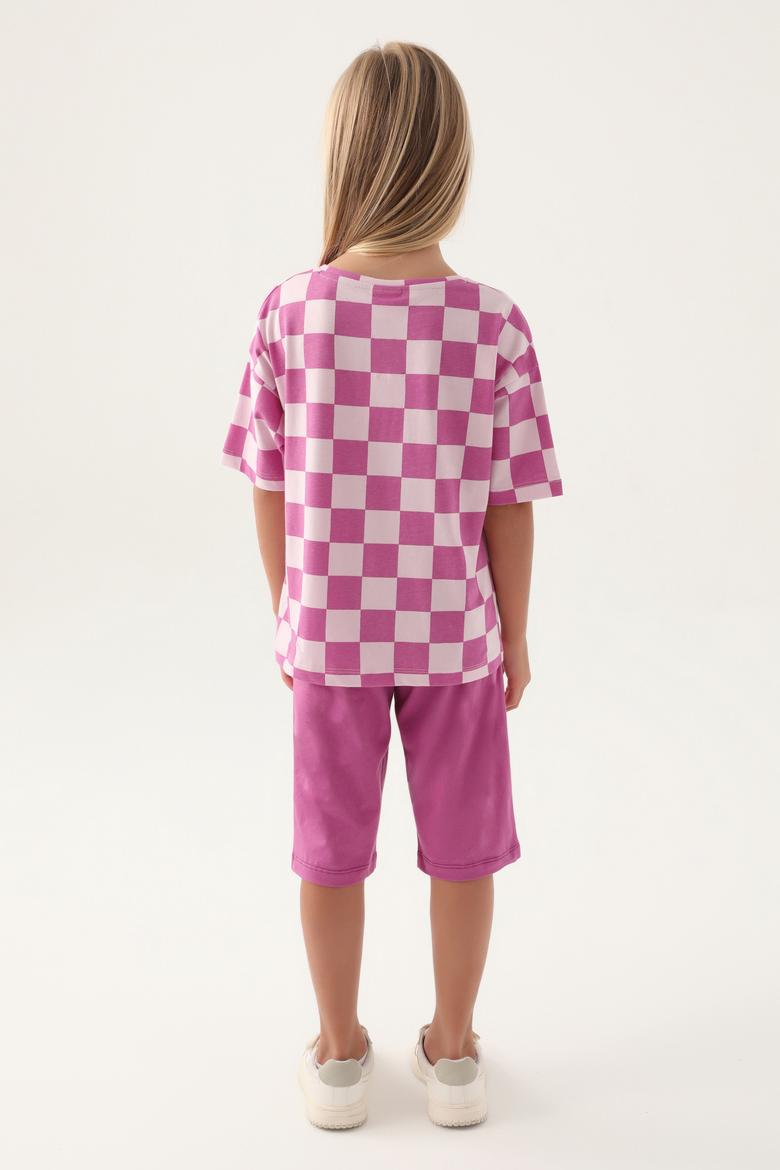 Kız Çocuk Menekşe Capri Alt Üst Takım - 50315399009