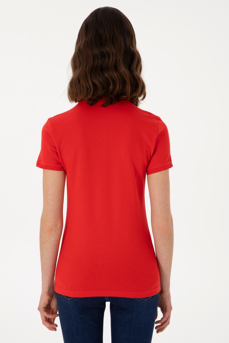 Kadın Kırmızı Tişört - 50280070044