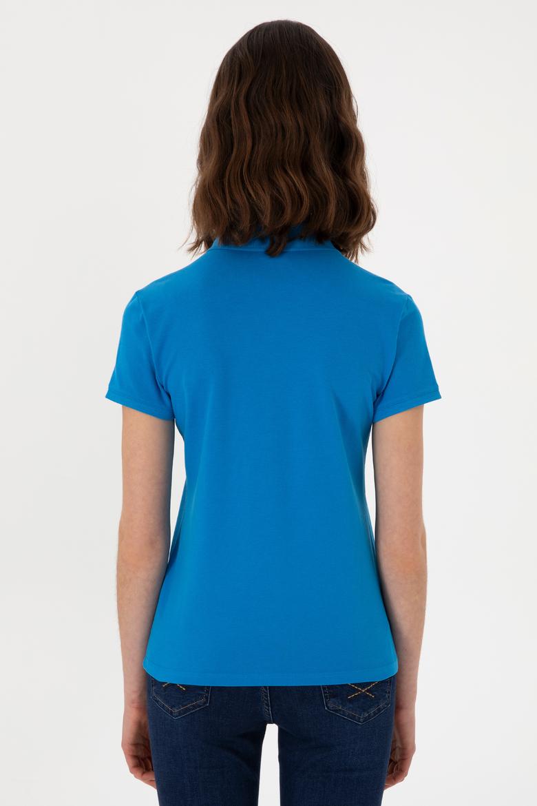 Kadın Saks Tişört - 50280070056